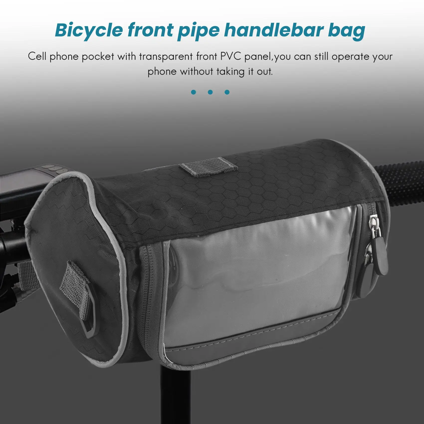 Outdoor Bicycle Handlebar Bag Mountain Bike Press Screen Mobile Phone Head Bag Outdoor 5L Multifunctional Portable Waterproof