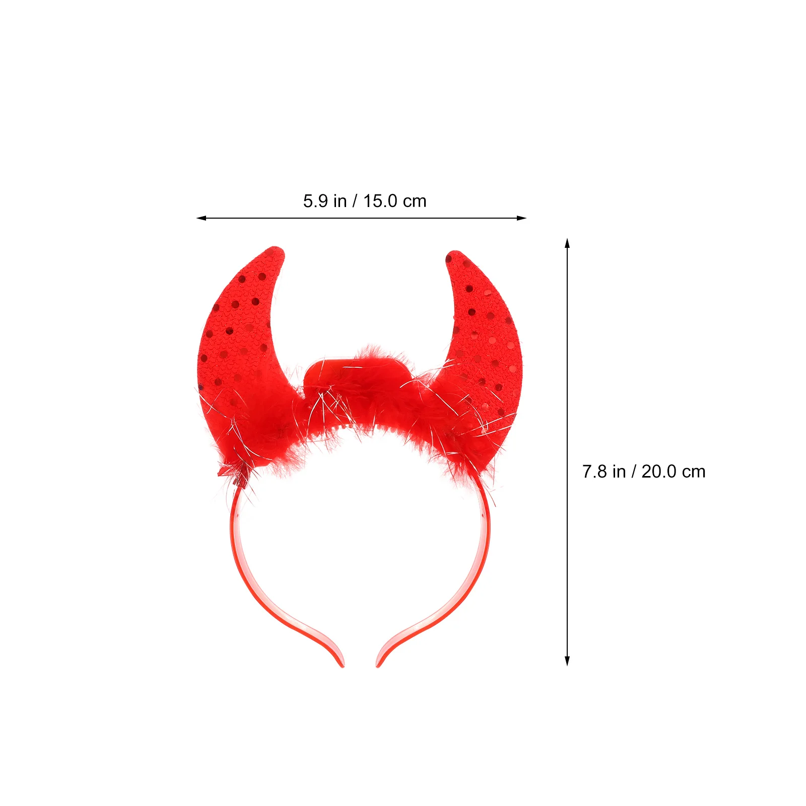 

4pcs Ox Horn Headband Halloween Horn Luminous Party Masquerade Costume Accessory Creative Design Stress-