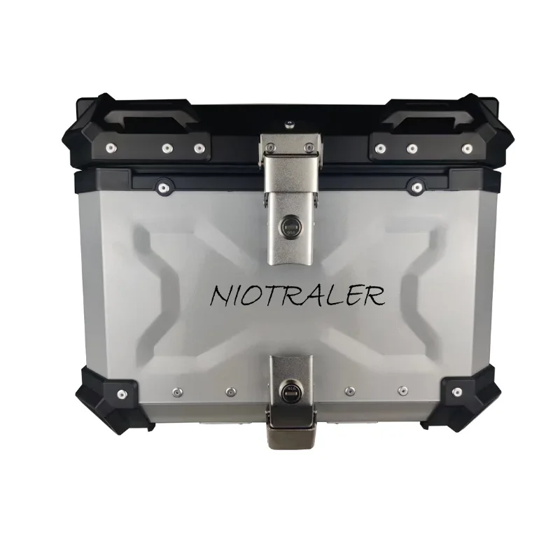 45L Universal Motorcycle Tail Box Aluminum Alloy Top Rear Luggage Tool Cases Motorcycle Accessories 사이드박스
