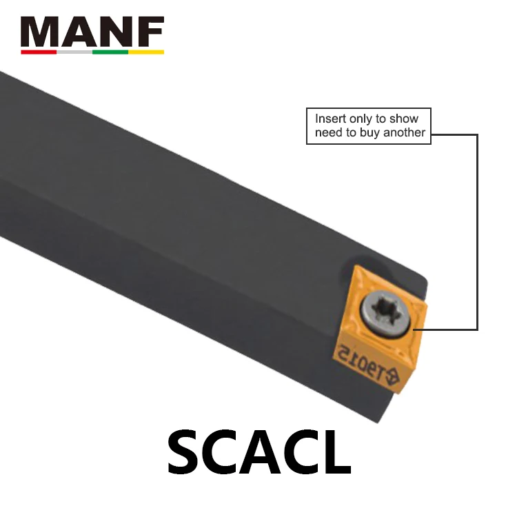 MANF SCACR-1212K09 External Turning Tool 8mm 10mm CCMT06 Inserts Metal Lathe Sale Tools Tungsten Bar Cutter Turning Tool Holder