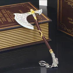 18cm God of War Ax Weapon The Leviathan Axe Kratos Samurai Weapons Game Peripheral Katana Metal Sword Keychains Crafts Gift Toys