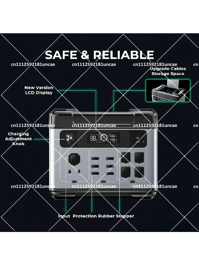 

2400W Backup Power Station 2048Wh Portable Solar Generator for Home Use Emergency Power Supply