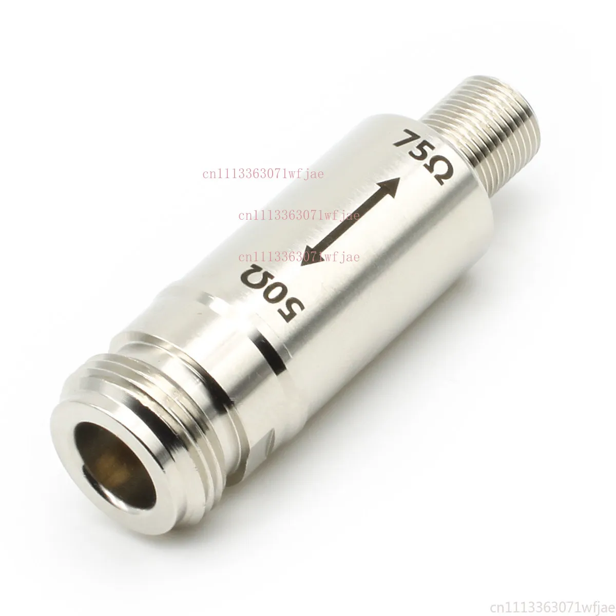 Bidirectional RF Impedance Transformer N Type to F Type Coaxial Connector, 50Ohm & 75Ohm Mutual Signal Matching Adapter