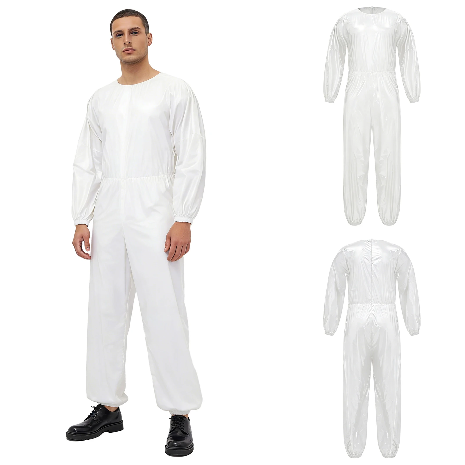 

Унисекс комбинезон для фитнеса и похудения, с эффектом сауны, с длинными рукавами и брюками, водонепроницаемый, для тренировок и униформы для мастерских