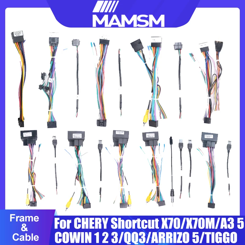 FOR CHERY COWIN1/2/3/C3/C3R/E3/ A3/QQ3/ARRIZO GX/5/EX/7/5/3/TIGGO 5/7/3X/3X PLUS/5X/ A5/X70/X70M/QQ/EQ/E5 Harness Cable Power