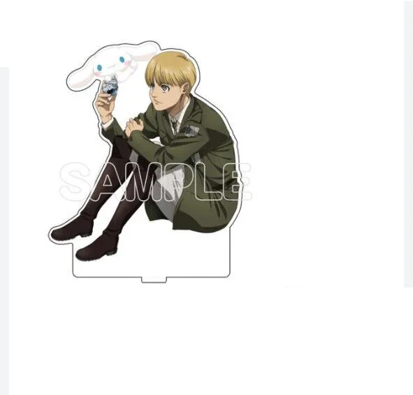 Shingeki no Kyojin Acrylic Stand Toy Mikasa  Erwin Smith Hange Zoe Armin Eren Model Doll  Action Figure Doll Toy Exhibition Gift