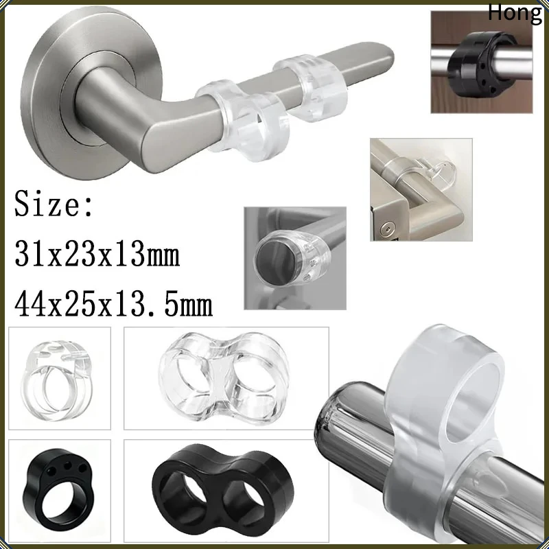 5/20Pcs PVC Door Stops Shockproof Door Handle Buffer Wall Protection Doorknob Bumper Furniture Protected Crash Pads Rings