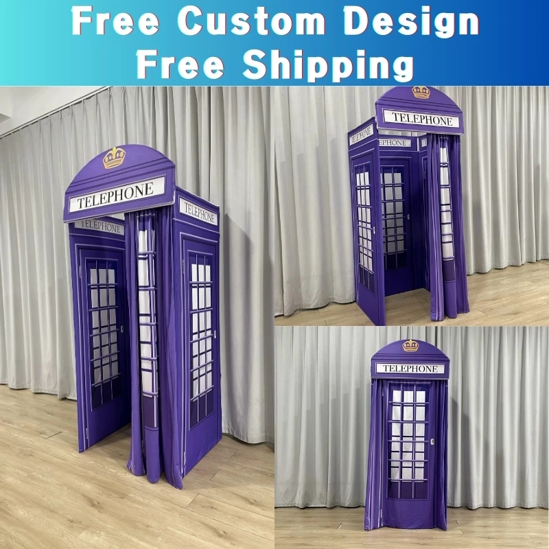 

Aluminum 3D Phone Booth Backdrop Stand, Wedding Decoration, Baby Birthday, Halloween Party Decoration, Chiara Arch Wall