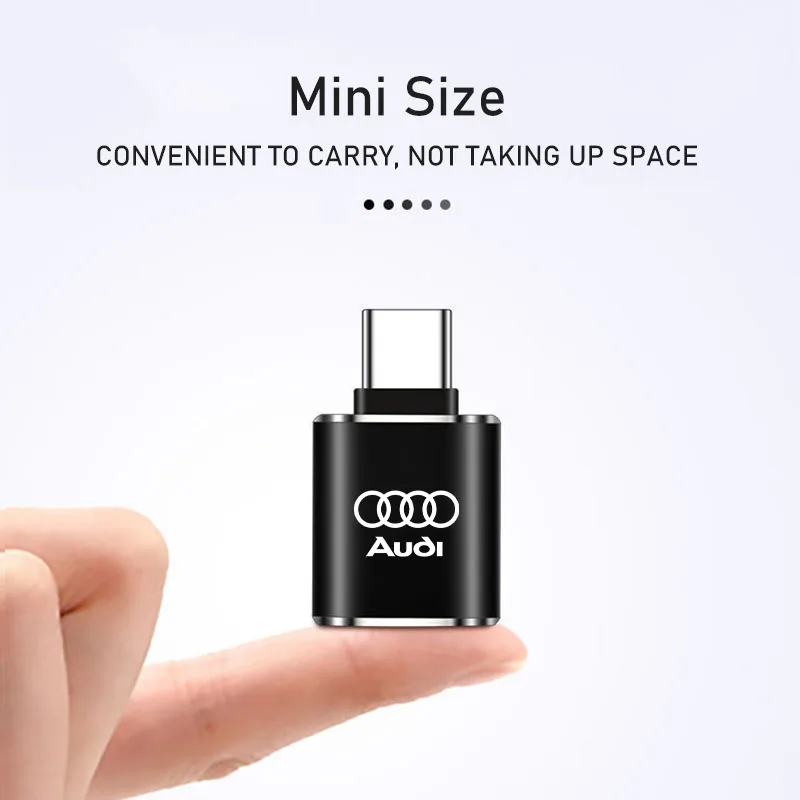 Data Line USB Adapter Type-C High Speed Port Accessories For Audi Q5 Q4 A4 A6 A7 A5 A3 Q3 Q2 S1 S6 S7 S8 Q6 RS3 RS4 RS5 RS6 RS7