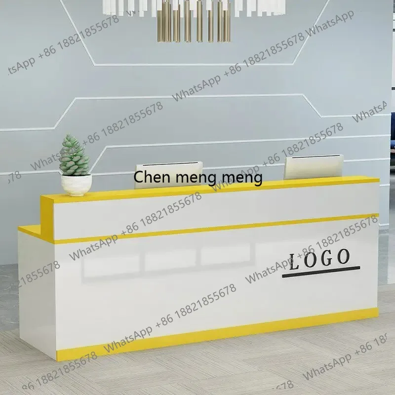 

Study Infodesk Reception Desk Luxury Modern Coffee Shop Counter Reception Desk Clinical Small Comptoir Caisse Corner Furniture