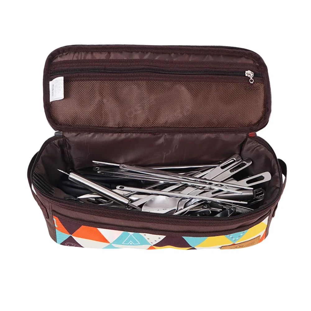 Camping Cooking Equipment Bag - Compact Oxford Cloth Cooking Bag for