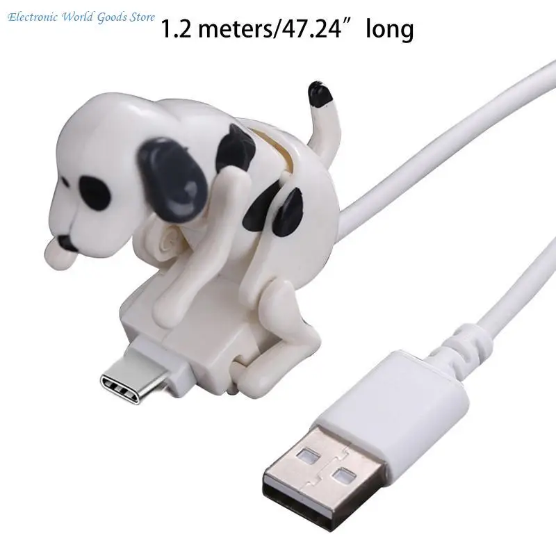 Stray Dog Charging Cable Dog Smartphone USB C Cable Type-C Phone Charger Mini Humping Spot Dog Cable with for Touch Swit