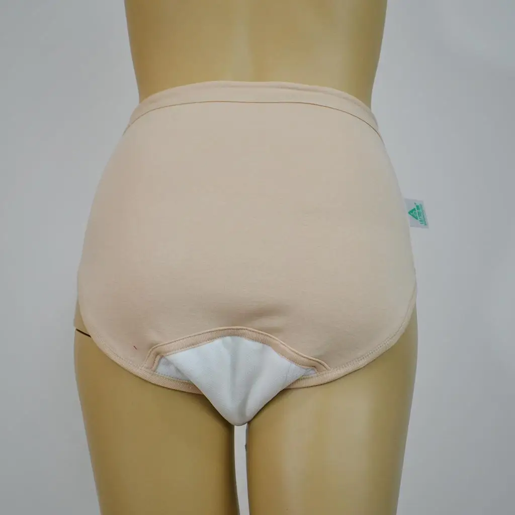 Adult Incontinence Panties Reusable Breathable Cotton Underwear for Elderly Disabilities Patient Care