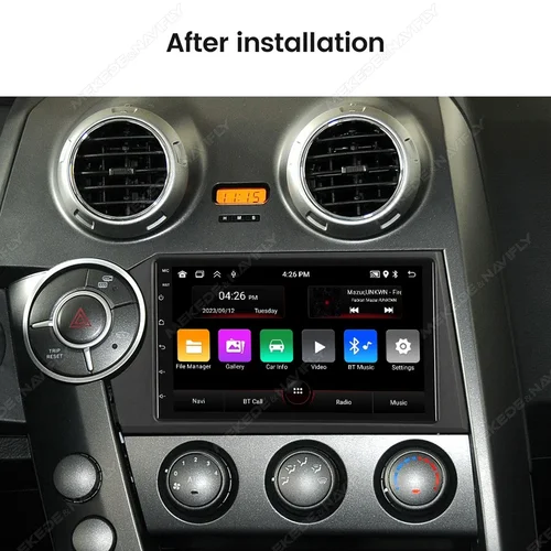 Imagen 2 del producto Radio con GPS para coche, reproductor con Android 13, 2 Din, WIFI, DSP, Carplay, para Ssangyong Kyron Actyon 2005-2011