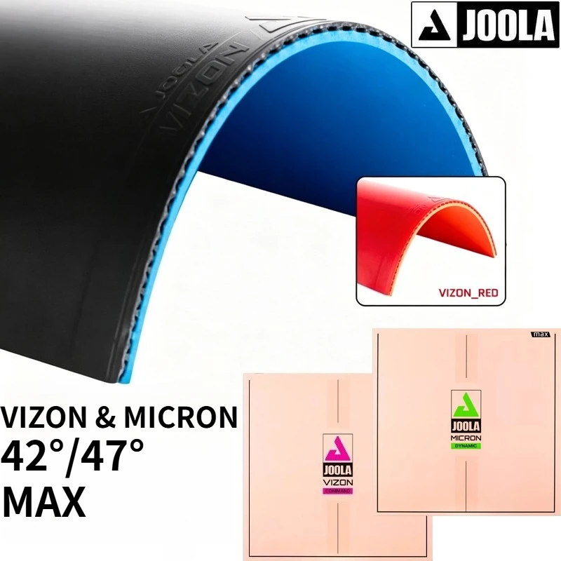 

Original JOOLA VIZON & MICRON Table Tennis Rubber Sheet Slightly Tacky Surface Pimples in MAX Thickness 42°/47° Ping Pong Rubber