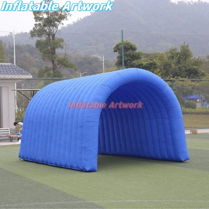 Custom Built ราคาถูก Inflatable ฟุตบอลอุโมงค์ขนาดใหญ่ Blow up Entrance สําหรับกิจกรรมของเล่น