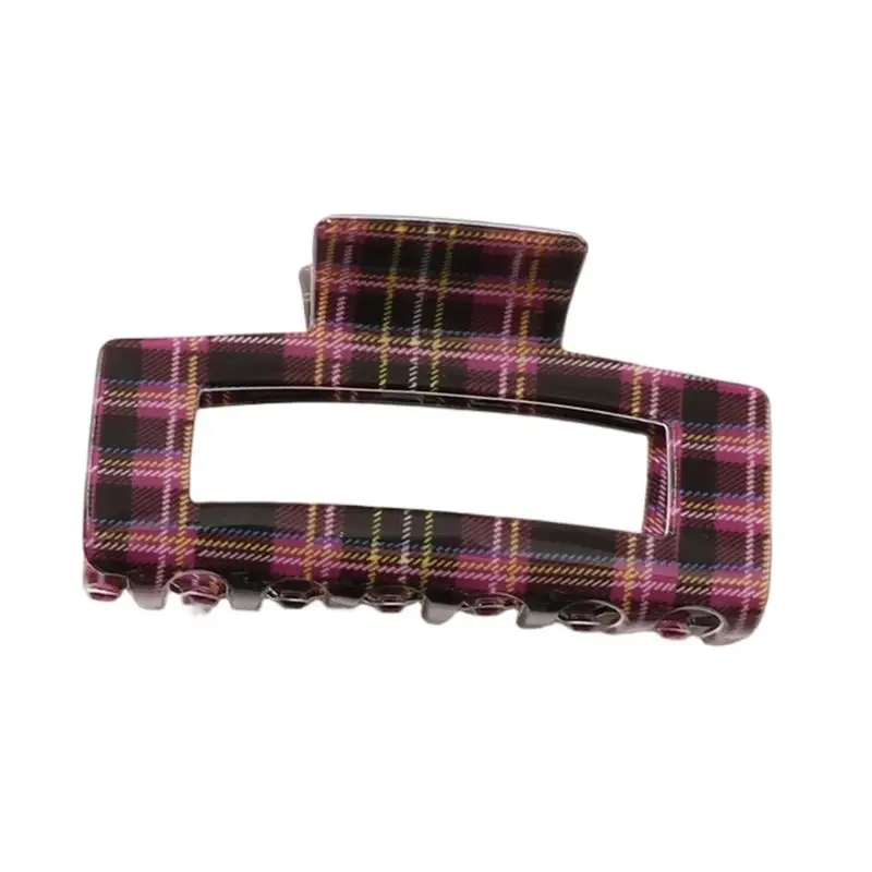 39BD Rectangular Hair Clip for Quick Hair Gathering, Daily Styling, Open Center Wear, and Casual Routine Use Every Day