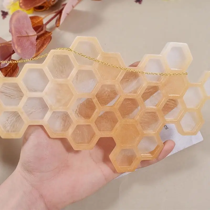 

N2UE Honeycomb Silicone Mold Jewelry Casting Mold Pendant Charms Mold Wall-Art Mold