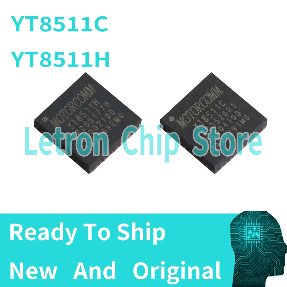 

10pcs/lot New Original YT8511C YT8511H Ethernet PHY Chip QFN