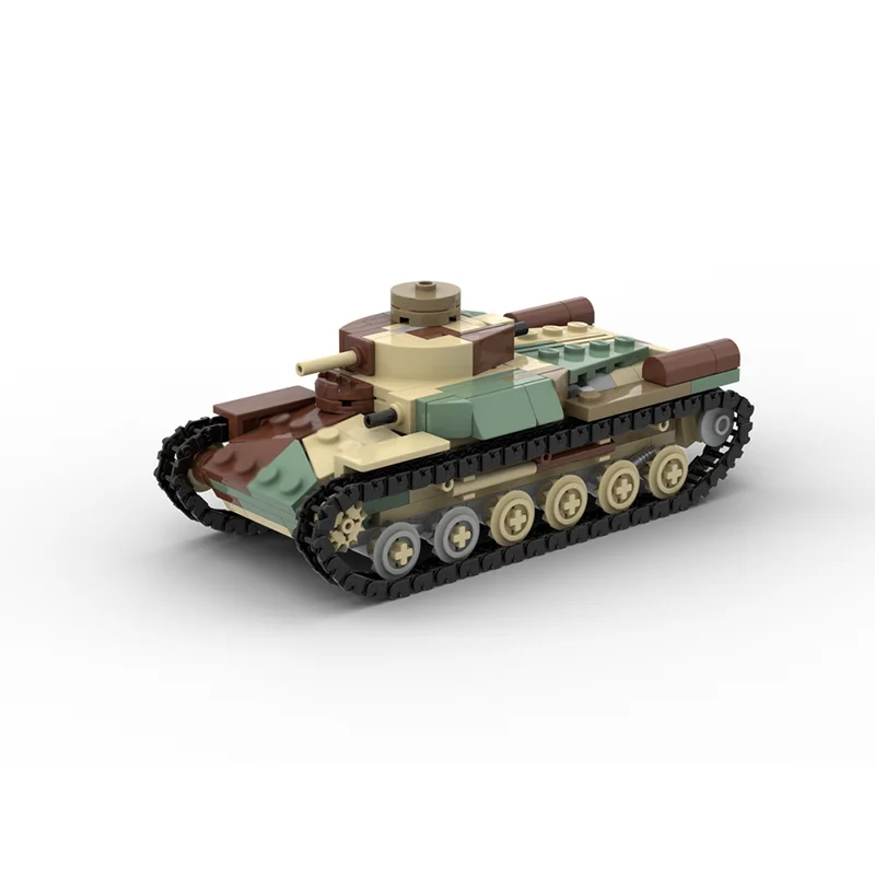 Armored Car Model Moc Building Blocks Type 97 Tank Model Technology Bricks Christmas Assembly Toys Constructrion Gifts