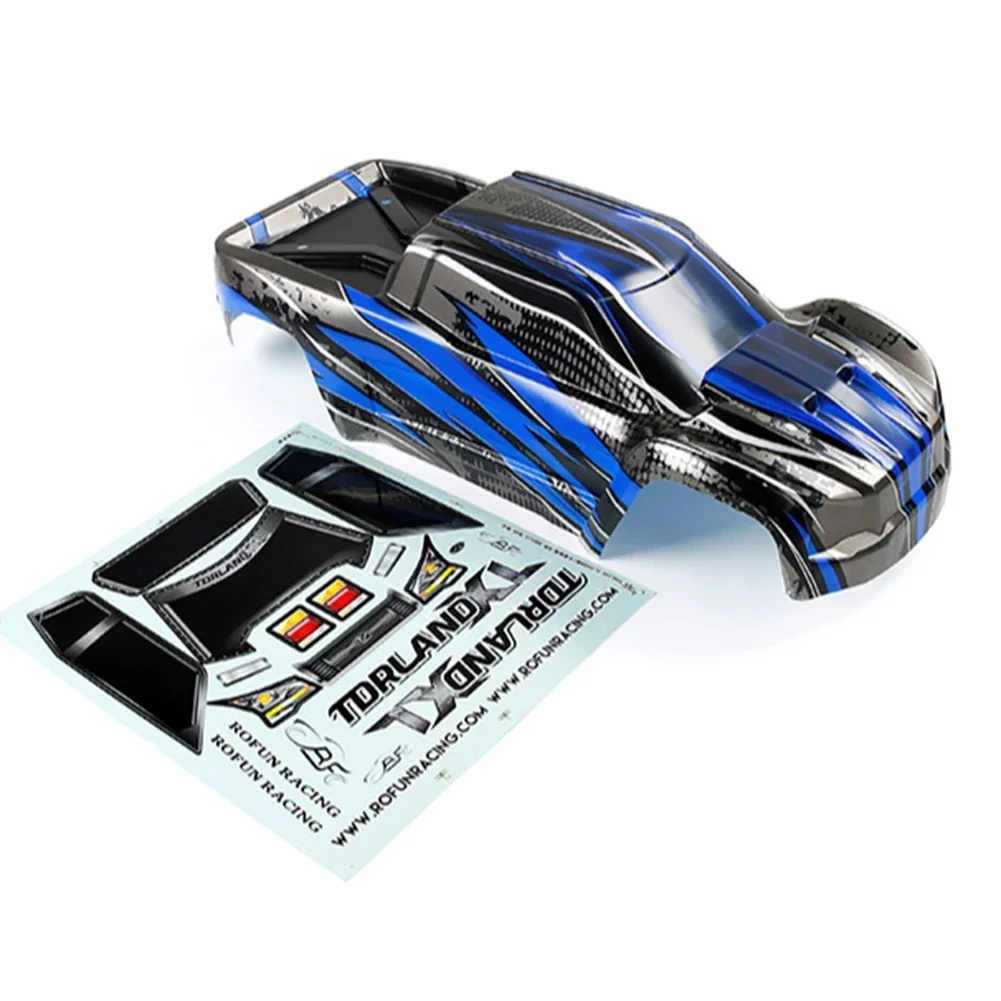 B-M ROFUN Auto Shell Body Aufkleber für 1/8 HPI Racing Savage XL FLUX Rofun Rovan TORLAND XL Bürstenlosen Lkw Spielzeug Teile, Blau