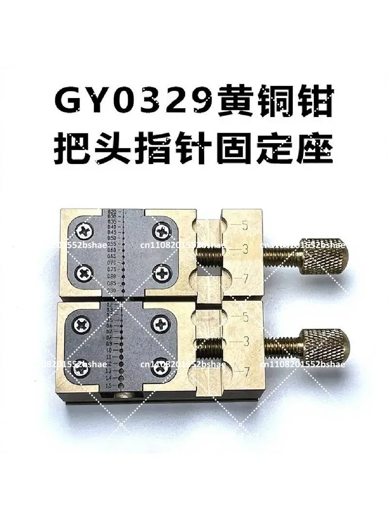 Precision Brass Bench Clamp with Fixed Seat for Desktop Pipe Wheel System Repair
