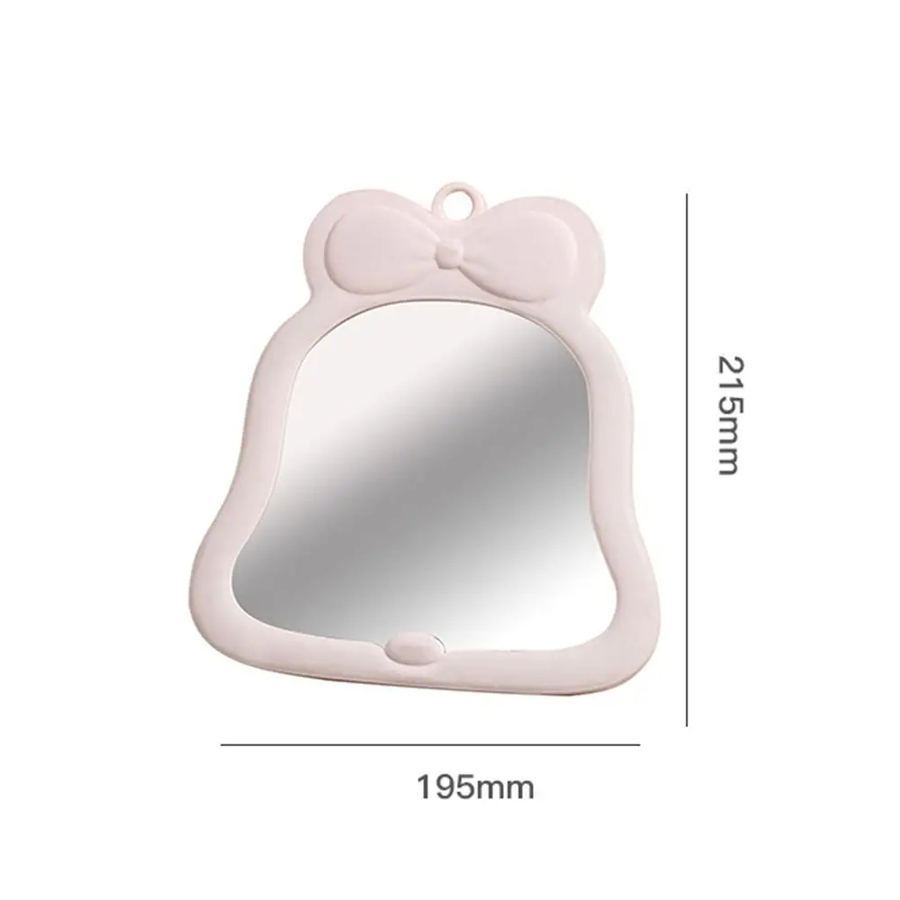 Cute Bow-knot Makeup Mirror Single Face Durable Desktop Princess Mirror Wear-resistant Multifunction Folding Mirror Girls