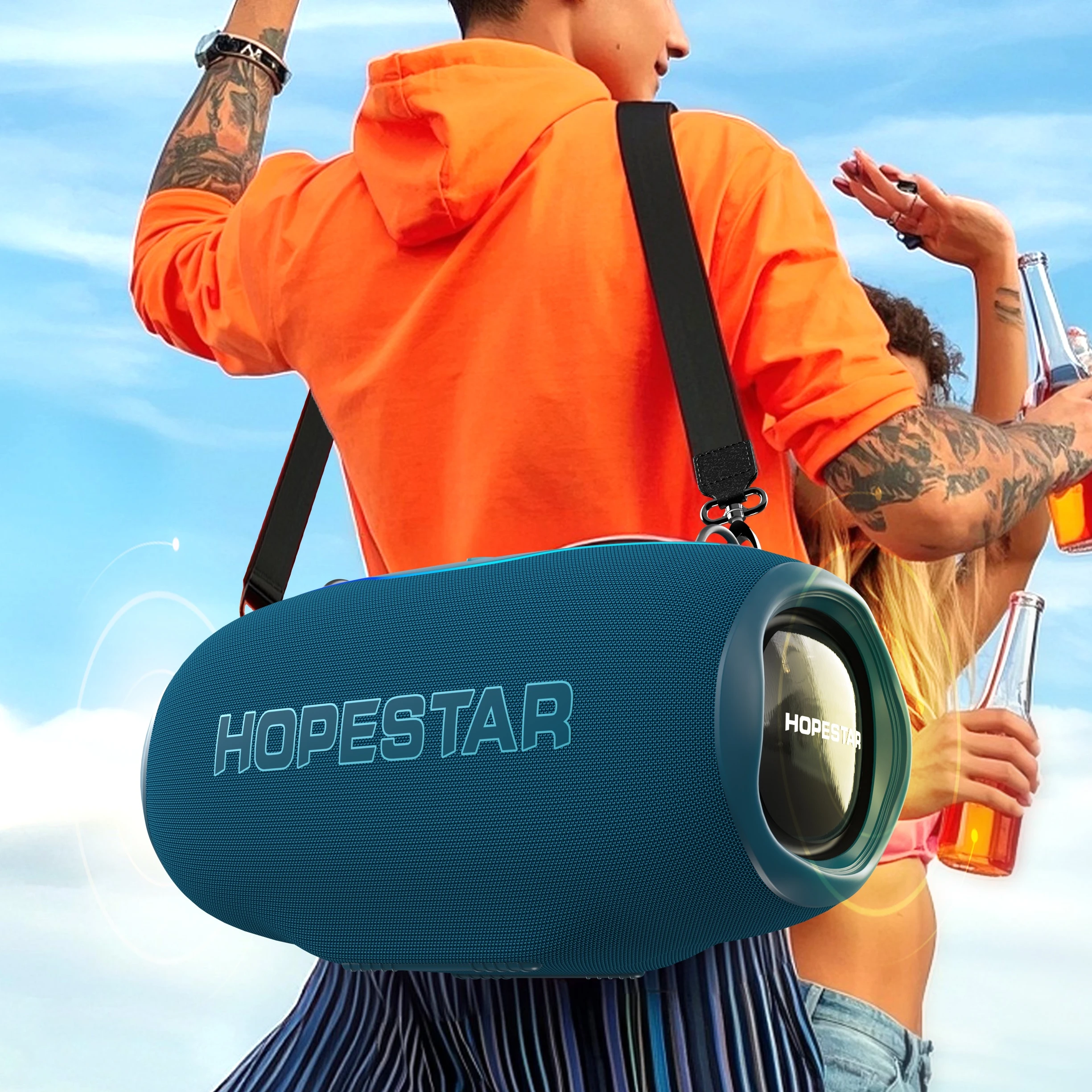 

New Arrived HOPESTAR H86 180W Portable Wireless Stereo Audio System Waterproof Home Karaoke Subwoofer Caixa De Som Speakers