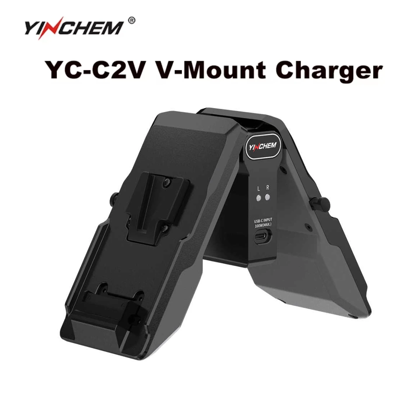 USB-C 100W PD Input V-Mount Dual Channel Battery Plate Portable Charger for Sony Battery