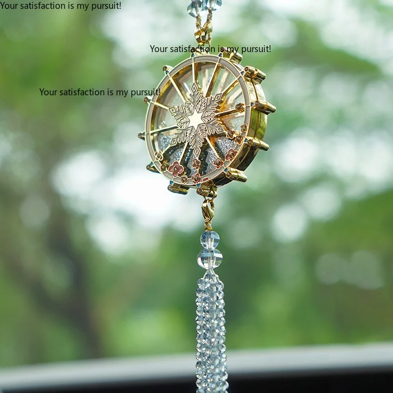 Car pendant inner rearview mirror jewelry Ferris wheel quicksand crystal pendant