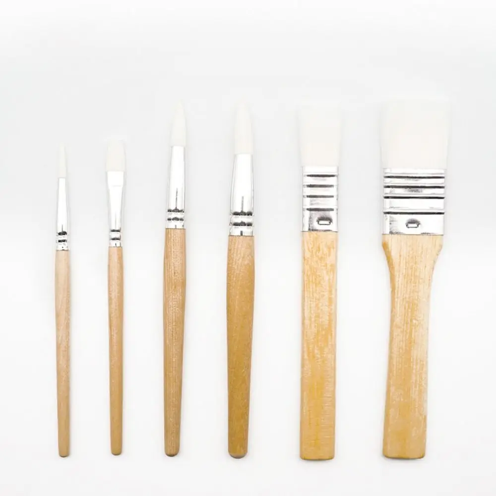 แปรงทาสี set pulpen ระบายสีน้ำมันปากกา6ชิ้น/แพ็คยืดหยุ่นได้