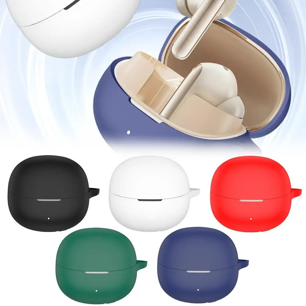 Para qcy melobuds pro bluetooth fone de ouvido capa de silicone anti-queda caso de carregamento de poeira fone de ouvido bluetooth caso de silicone