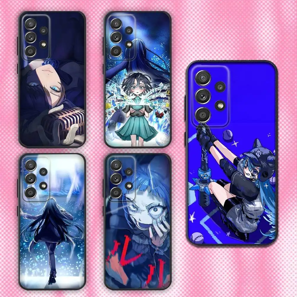 

Ado Cartoon K-Kyogen X Uta Phone Case For Samsung Galaxy A13,A21s,A22,A31,A32,A52,A53,A71,A80,Soft Black Shell