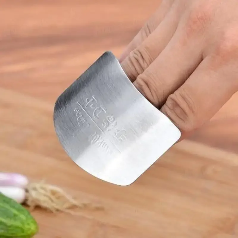 1 Pcs Stainless Steel Kitchen Tool Hand Finger Protector Knife Cut Slice Safe Guard images - 6