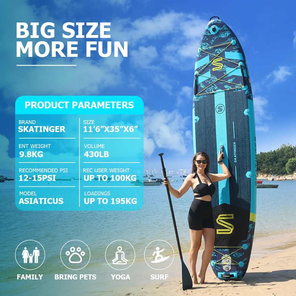 Patinista Stand Up Paddleboard SUP Paddle Stand Up tabla de Paddle inflable Supboard Padel Tabla tabla tabla de Surf a la venta
