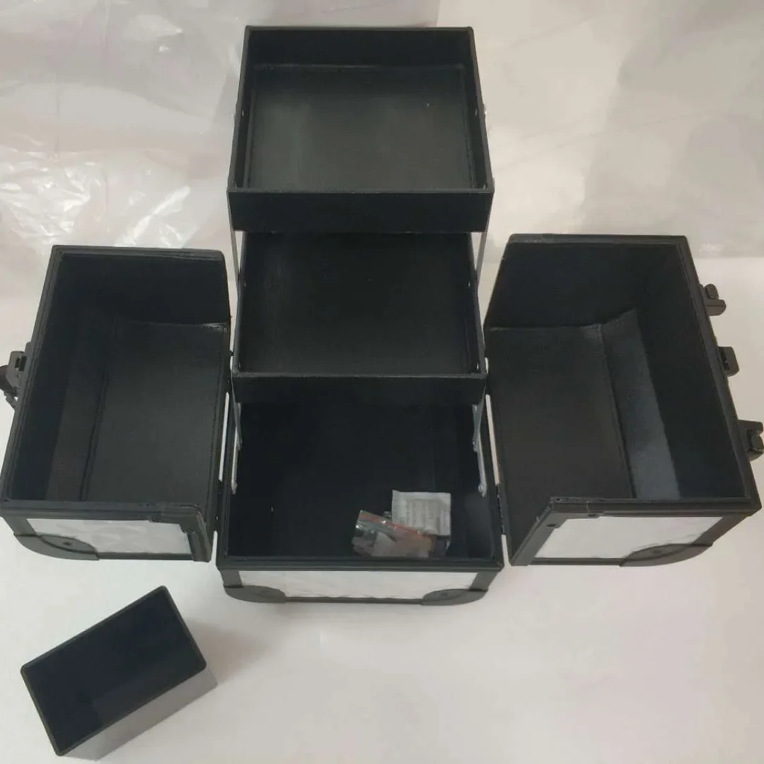 Customized cosmetic case, portable toolbox, trolley cosmetic case, large factory, multi-layer storage, multi-layer space,