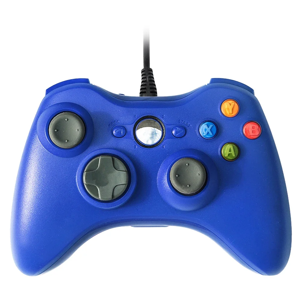 Wired Controller Game Controller 7.2FT USB Cable Console Controller Ergonomic with Dual-Vibration Turbo for Xbox 360