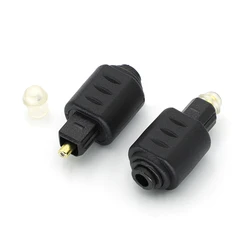 2PCS Mini Optical Audio Adapter 3.5MM Female Jack To Digital Toslink Male Plug for Amplifier TosLink-F to Mini-M 3.5mm Adapter