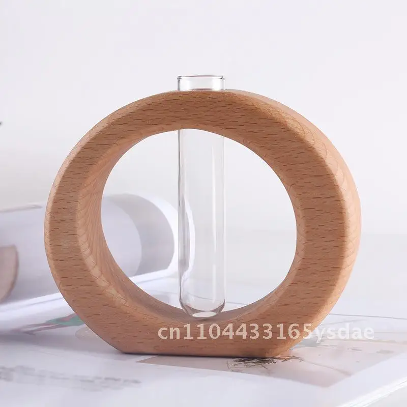 

Гидропонный зеленый контейнер для цветов из цельного дерева, украшение для дома, бутылка эфирного масла для ароматерапии