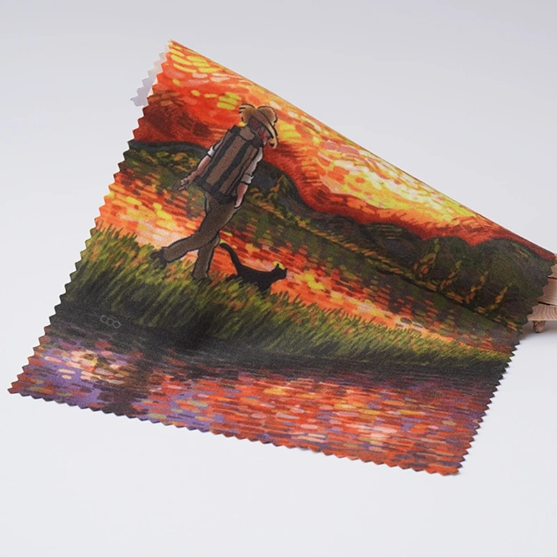 100pcs Custom Colorful Logo Free 14.5x17.5CM  Glasses Lens Computer Camera Microfiber Cleaning Cloth Eyeglasses Cleaner Wipe