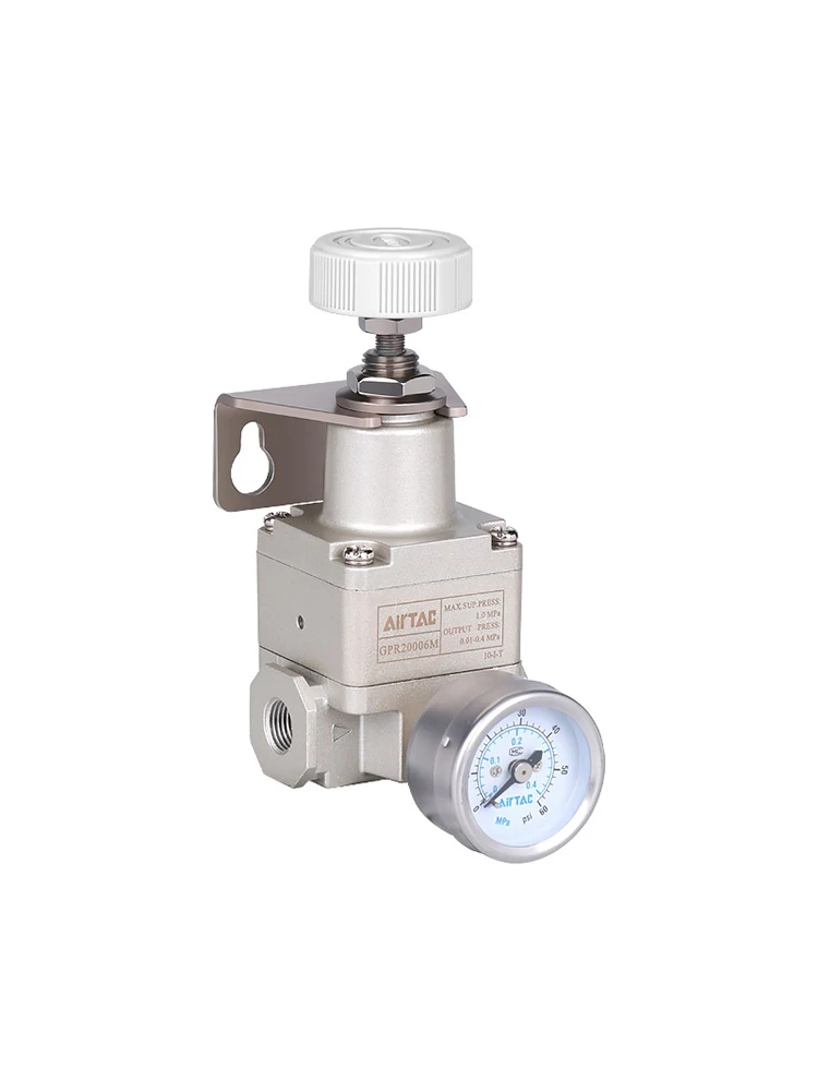 Zawór redukcyjny ciśnienia Airtac Pneumatyczny precyzyjny zawór regulacji ciśnienia GPR200-06/300-08/10/400-15H/LM