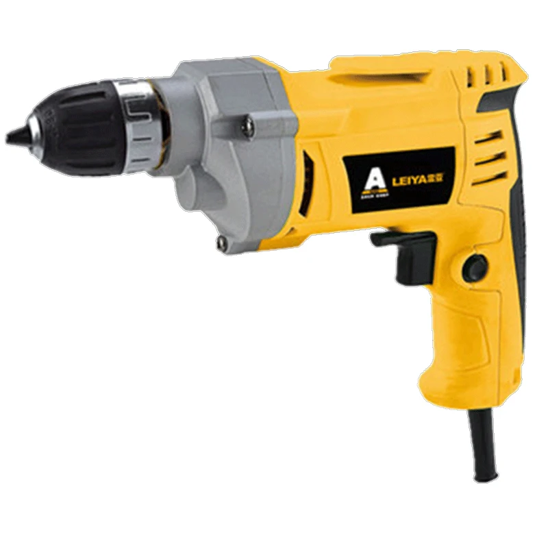 Small hand electric drill speed regulation forward and reverse multi-function household pistol drill without impact