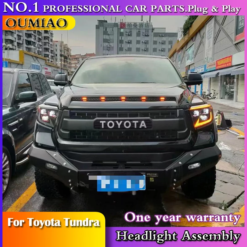 Car New Head Lamp for Toyota Tundra 2014-2020 LED Headlights For Sequoia 2014-2020 LED Headlight ALL LED DRL Headlight assembly