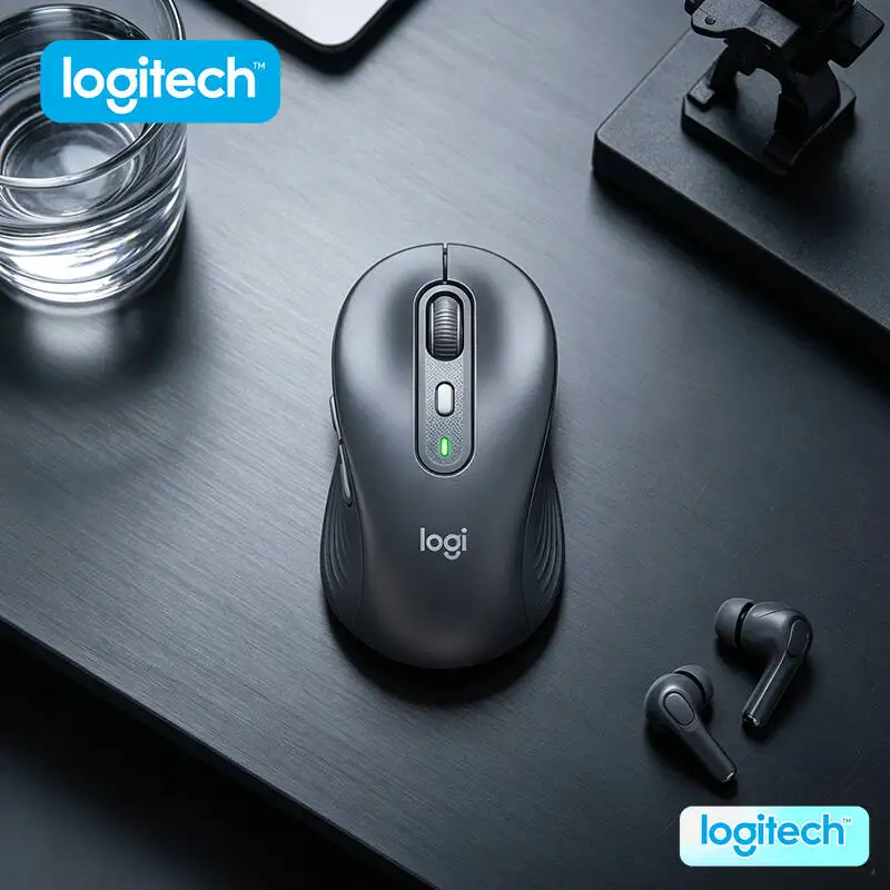 Logitech M650/M650L Ergonomic Mouse - Soft Thumb Area, Silent Clicks, SmartWheel Speed Modes, 24-Month Battery