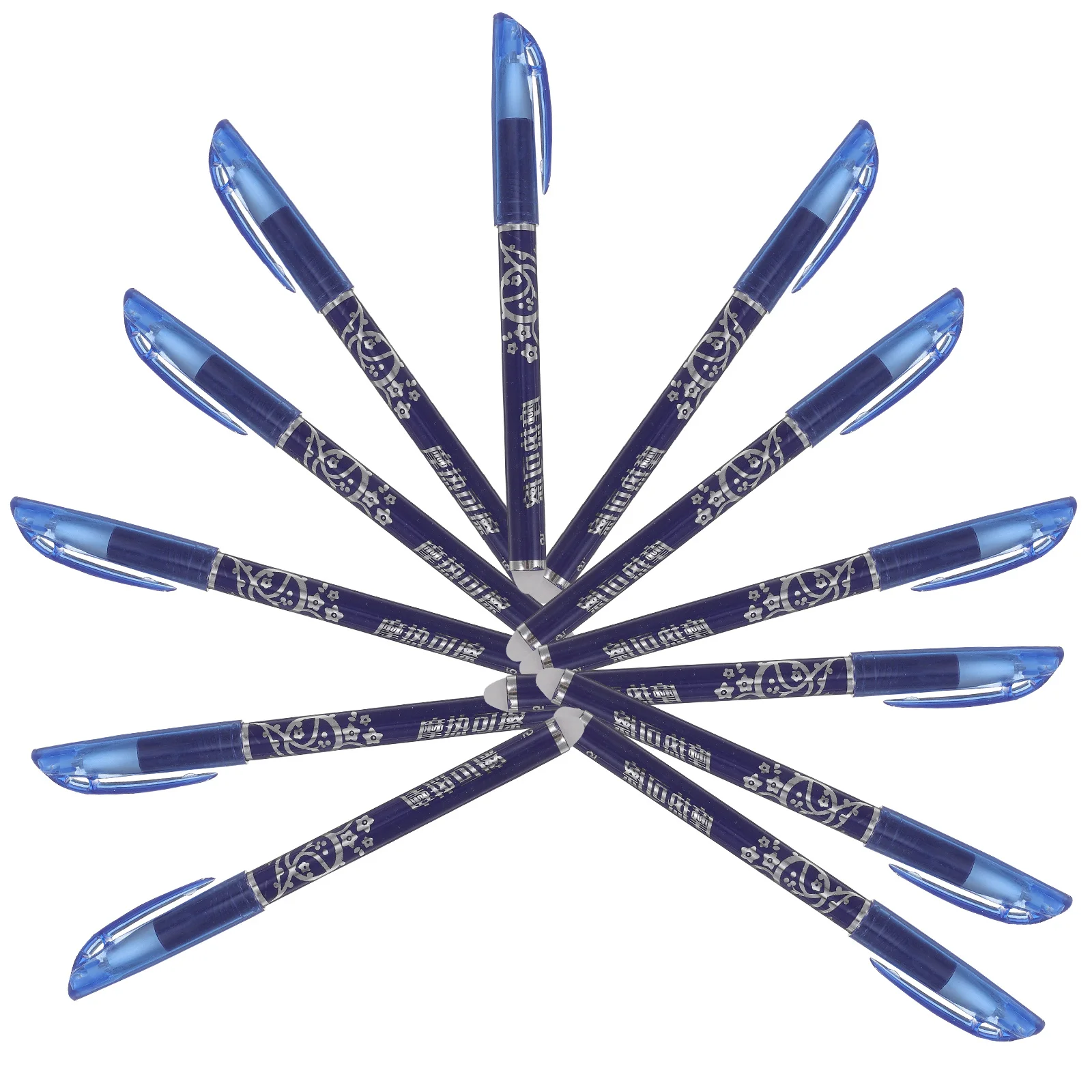 

12pcs Erasable Pen Set Blue Ink 0.5Mm Fine Dry Pens For Note Taking Exam Office School Writing Supplies