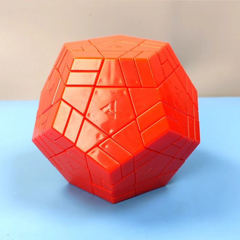 AJ Red Split Megaminxeds Magic Cube Dodecahedron Professional Neo Speed Twisty Puzzle Brain Teasers Antistress Educational Toys