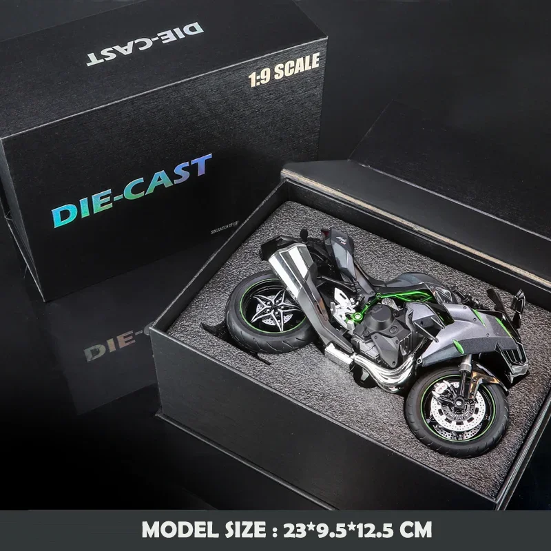 Ninja H2R Racing Motorcycle Model With Gift Box Diecast 1:9 Man Boy Birthday Gift Collection Miniature Voiture BMW S1000RR Toy