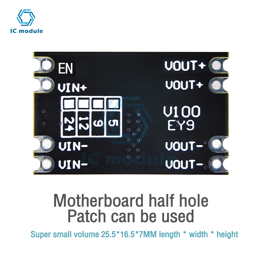 Mini Boost Module Step Up Board DC-DC 6V 10V 13V 25V 100V do 5V12V step-down moduł zasilania Diy Electronic Voltage Module