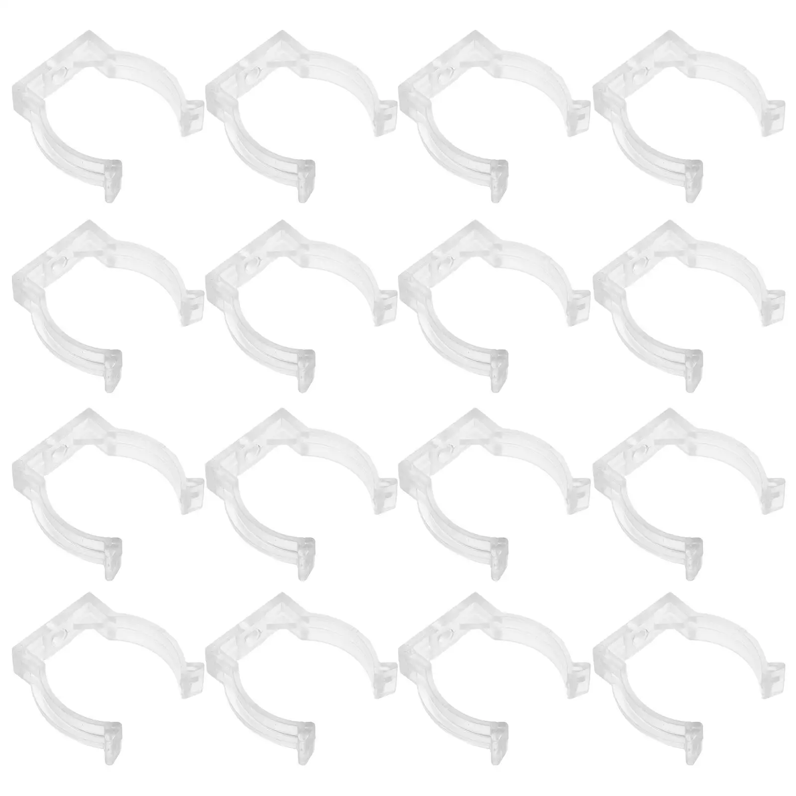 20 Pcs Neon Tube Lights Mounting Clips Fluorescent Lamp Clamp for Rope Rock and Roll Ceiling