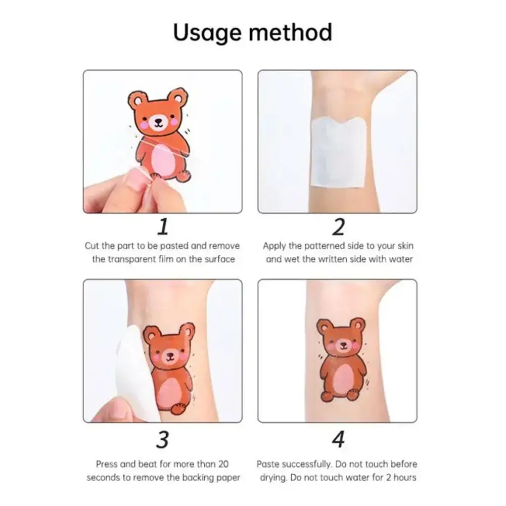 Dopamine Schattige Felle Kleur Vlinders Waterdichte Langdurige Tijdelijke Tatoeages Kawaii Stijl Eenvoudige Tattoo Stickers